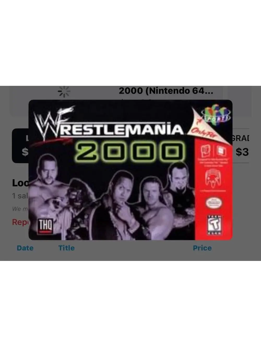WWF Wrestlemania 2000 for Nintendo 64